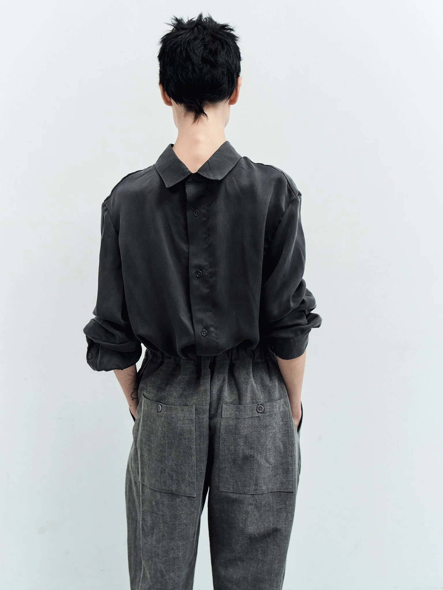 studio pant - sumi ink cotton — William Frederick